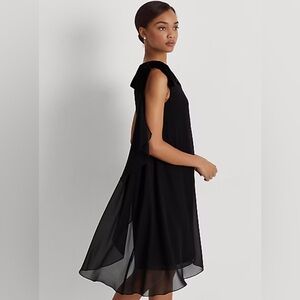 Lauren Ralph Lauren Georgette One-Shoulder Dress